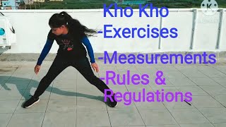 Kho Kho  Rules amp Regulations Measurements Basic Exercises  By IndraJyoti Roy [upl. by Ffirahs717]