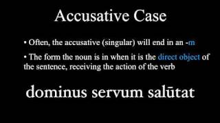 The Nominative and Accusative Cases [upl. by Oilla]