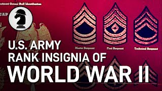 US Army Rank Insignia of WW2 [upl. by Assirroc462]