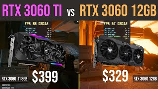 RTX 3060 12GB vs RTX 3060 Ti 8GB test in 7 games [upl. by Sonstrom]