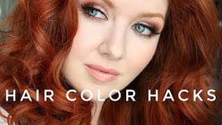 Hair Color Hacks   My New RED Hair Color [upl. by Odlabu961]