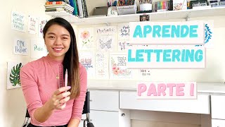 Aprende Lettering  Tutorial paso a paso  parte 1 [upl. by Epul]