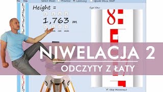 Geodezja  odczytywanie z łaty [upl. by Nollahp]