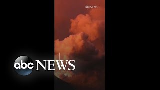 Remarkable footage shows Italys Stromboli volcano erupting clouds of ash [upl. by Pirbhai]