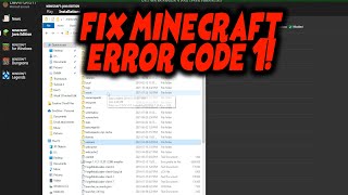 How to Fix Minecraft Error Code 1 2024 [upl. by Notliw266]