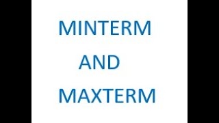 Minterm and Maxterm  Sinhala medium  MINICO learning [upl. by Karim584]