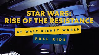 Star Wars Rise of the Resistance Full Ride at Walt Disney World  Expedia [upl. by Nosylla]