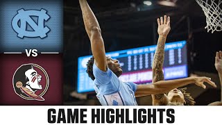 North Carolina vs Florida State Game Highlights  202324 ACC Men’s Basketball [upl. by Shirl651]