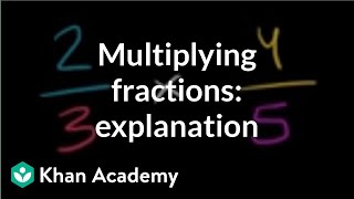 Multiplying two fractions an explanation  Fractions  PreAlgebra  Khan Academy [upl. by Elleniad920]