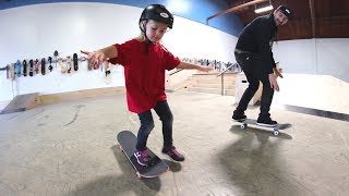 HOW TO TEACH A KID TO SKATEBOARD [upl. by Portland]