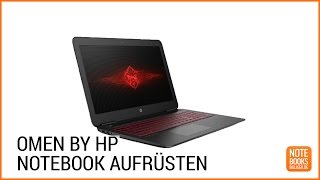 Upgrade OMEN by HP  Gaming Notebook erweitern  umbauen  Deutsch  German ►► notebooksbilligerde [upl. by Nylarat769]