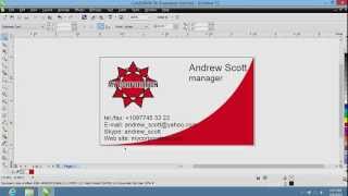 How to Create Business Cards in CorelDraw [upl. by Dihahs]