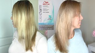 Wella T18 Toner Before and After [upl. by Llerahs]