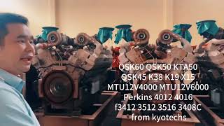 Kyotechs offer QSK60 QSK50 KTA50 QST30 QSK45 K38 K19 X15 12V140E 3 [upl. by Nerro285]