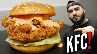 KFC ZINGER BURGER RECIPE  WITH SAUCE [upl. by Keever]