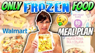 EATING ONLY FROZEN FOOD From WALMART To LOSE WEIGHT  1200 Calorie MEAL PLAN [upl. by Nuawd]