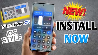 🇮🇳 Install Now  Xiaomi Hyper OS Control Center in India  Full iOS Control Center [upl. by Sherrod]
