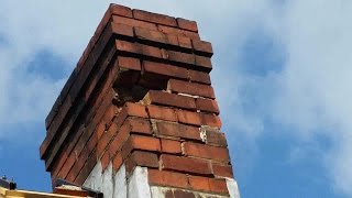 Brick repair on chimney DIY [upl. by Beka609]