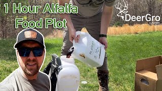 1 Hour Alfalfa Food Plot  With DeerGros Jeremy Flinn [upl. by Nealy]