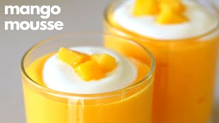 How to make easy MANGO MOUSSE in 15 Minutes [upl. by Marshall]