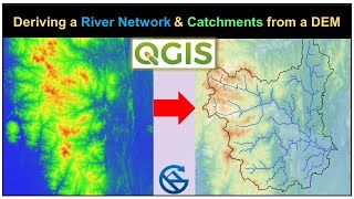 Deriving River Network amp Catchments from a DEM using QGIS [upl. by Adnamma]