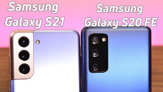 Galaxy S21 vs Galaxy S20 FE 5G  A tale of two similar phones [upl. by Ahsinnor]