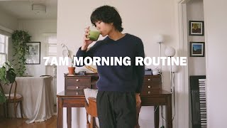 7am morning routine  peaceful amp productive [upl. by Milano]