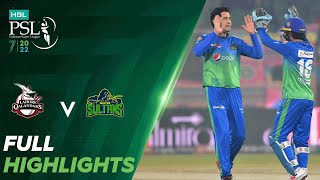 Full Highlights  Lahore Qalandars vs Multan Sultans  Match 31  HBL PSL 7  ML2T [upl. by Earised929]