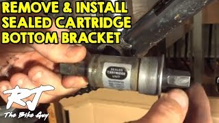 How To RemoveInstall Sealed Cartridge Bottom Bracket [upl. by Ahseei]