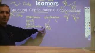 Structural configurational stereo and conformational isomers 3D organic [upl. by Doralyn]