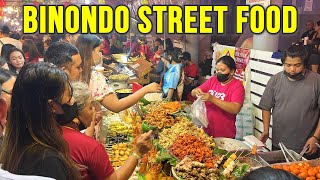 BINONDO MANILA STREET FOOD amp NIGHT WALK at ONGPIN STREET  Chinese New Year 2023 Philippines [upl. by Alaikim949]