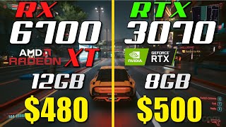 RX 6700 XT vs RTX 3070  Test in 8 Games [upl. by Wayolle]