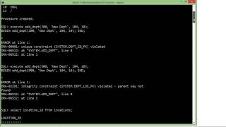 Oracle  PLSQL  Creating Procedure [upl. by Lebasiairam]