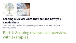 Scoping reviews an overview with examples [upl. by Freddie]