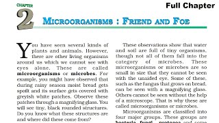 Microorganisms Friend and Foe  Class 8 Science Chapter 2  Full Chapter [upl. by Macdonell]