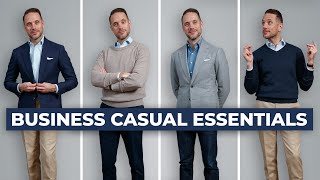 The ULTIMATE Business Casual Capsule Wardrobe  15 Menswear Wardrobe Essentials [upl. by Hana]