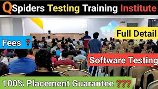 Qspiders Software Testing Training Institute  Shahi Vlogs [upl. by Rebmik]