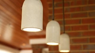 DIY Concrete Pendant Lights [upl. by Forward]