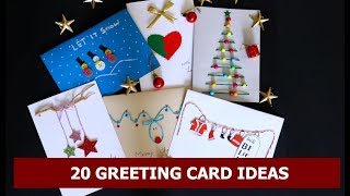 20 DIY Handmade Christmas Card Ideas  Easy Christmas Greeting Card Making Ideas By Aloha Crafts [upl. by Aseral]