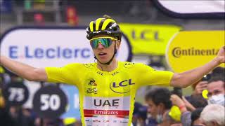 Tadej Pogacar Dominates Final Tour de France Summit Finish [upl. by Renfred988]