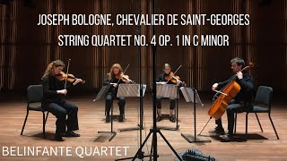 Joseph Bologne Chevalier de SaintGeorges  Quartet no 4 in C minor op 1 I Allegro Moderato [upl. by Hnah]