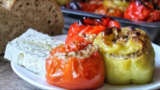 Greek Stuffed Vegetables Gemista  Jim Michailidis [upl. by Uzzi]