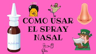 COMO USAR EL SPRAY NASAL [upl. by Thais227]