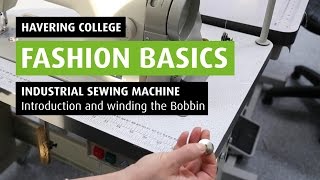 HOW TO Wind a bobbin on an Industrial Sewing Machine [upl. by Hadihahs]