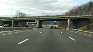 New York State Thruway Interstate 87287 Exits 14A to 15A northbound [upl. by Sayer]