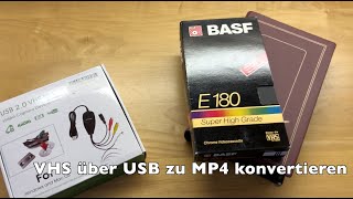 VHS Kassetten über USB digitalisieren [upl. by Arrekahs711]