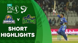 Short Highlights  Karachi Kings vs Multan Sultans  Match 19  HBL PSL 9  M1Z1U [upl. by Cirted]