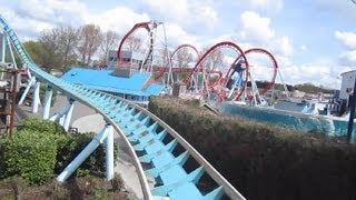 Shockwave Front Row onride HD POV Drayton Manor [upl. by Idoc]