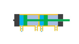 Tandem Cylinder Working Animation [upl. by Cyprio78]