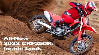 AllNew 2022 CRF250R Inside Look [upl. by Ahseuqram]